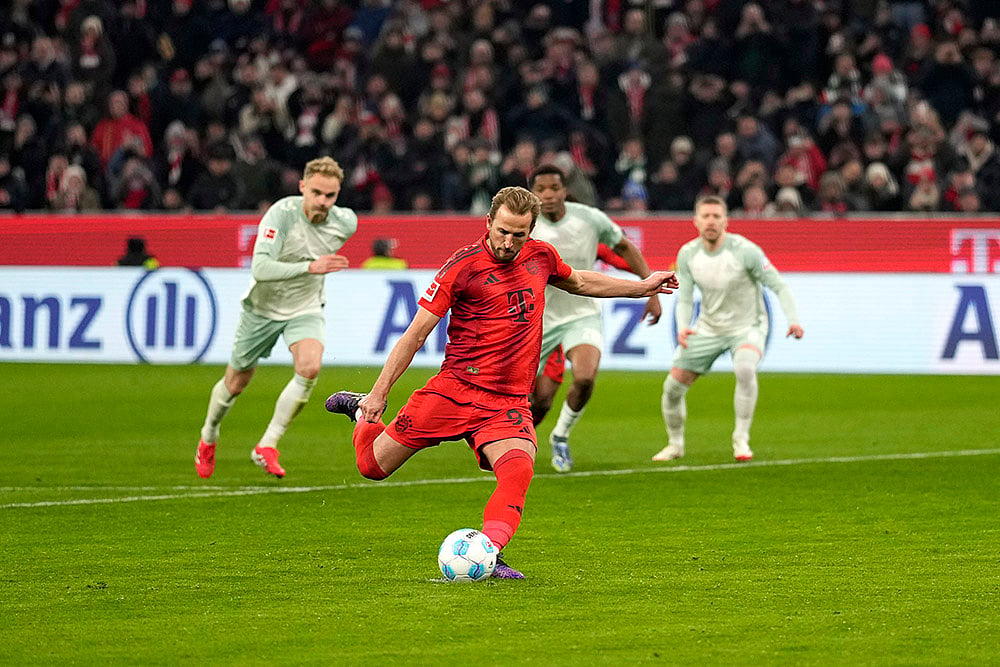 Germany Soccer Bundesliga Bayern Munich vs Werder Bremen: Harry Kane