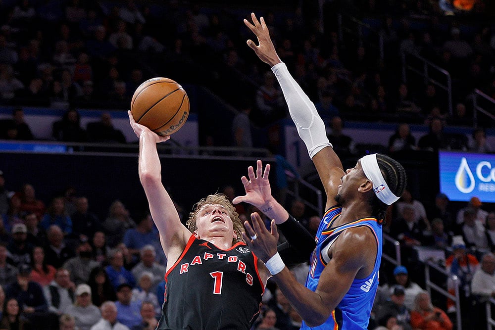 NBA Basketball game Toronto Raptors vs Oklahoma City Thunder: Gradey Dick
