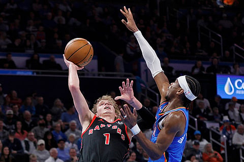 NBA 2024-25: Raptors guard Gradey Dick looks to shoot