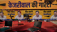 What Swept Arvind Kejriwal Out Of Delhi? AP/Manish Swarup : Empty chairs lie around Aam Aadmi Party (AAP) office as the party trails in Delhi state election in New Delhi, India, Saturday, Feb. 8, 2025.