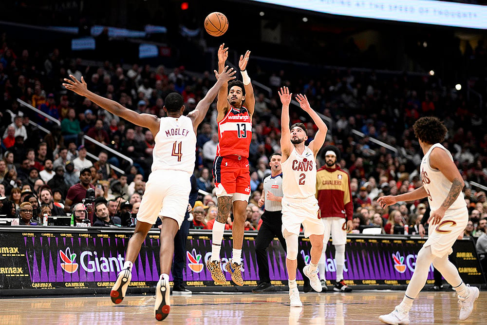 NBA Basketball game Cleveland Cavaliers vs Washington Wizards: Colby Jones