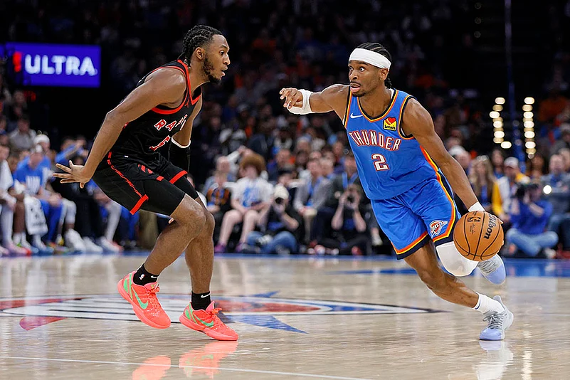 NBA Basketball game Toronto Raptors vs Oklahoma City Thunder: Shai Gilgeous-Alexander