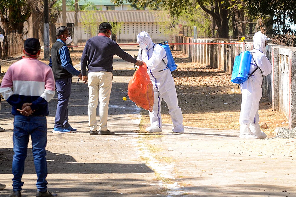 | Photo: PTI : Precautions against bird flu