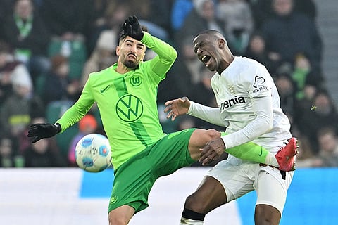 German Bundesliga Soccer Match: Bayer Leverkusen vs VfL Wolfsburg