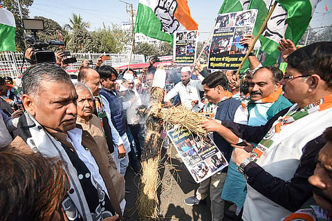 Bihar Congress protest in Patna