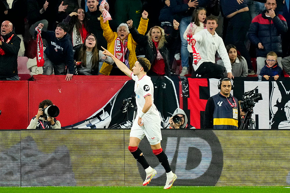Spain Soccer La Liga match Sevilla vs FC Barcelona: Ruben Vargas