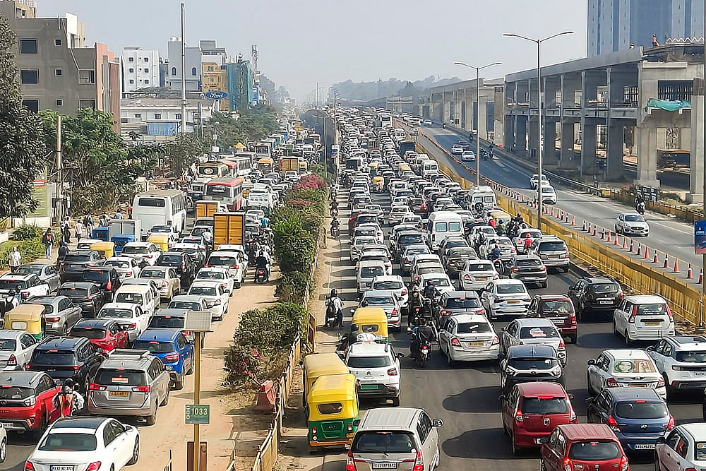 Shailendra Bhojak : Traffic jam in Bengaluru