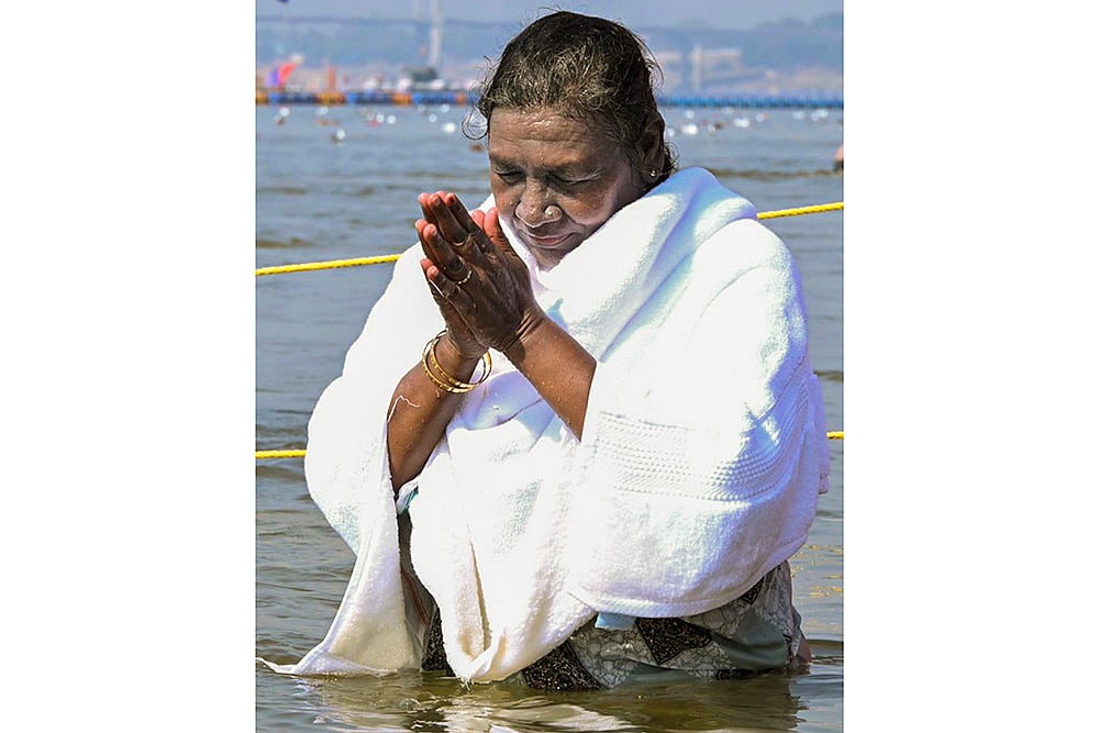 Droupadi Murmu at Maha Kumbh Mela 2025