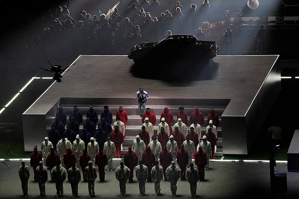 NFL Super Bowl LIX Football Philadelphia Eagles vs Kansas City Chiefs: Kendrick Lamar performs 