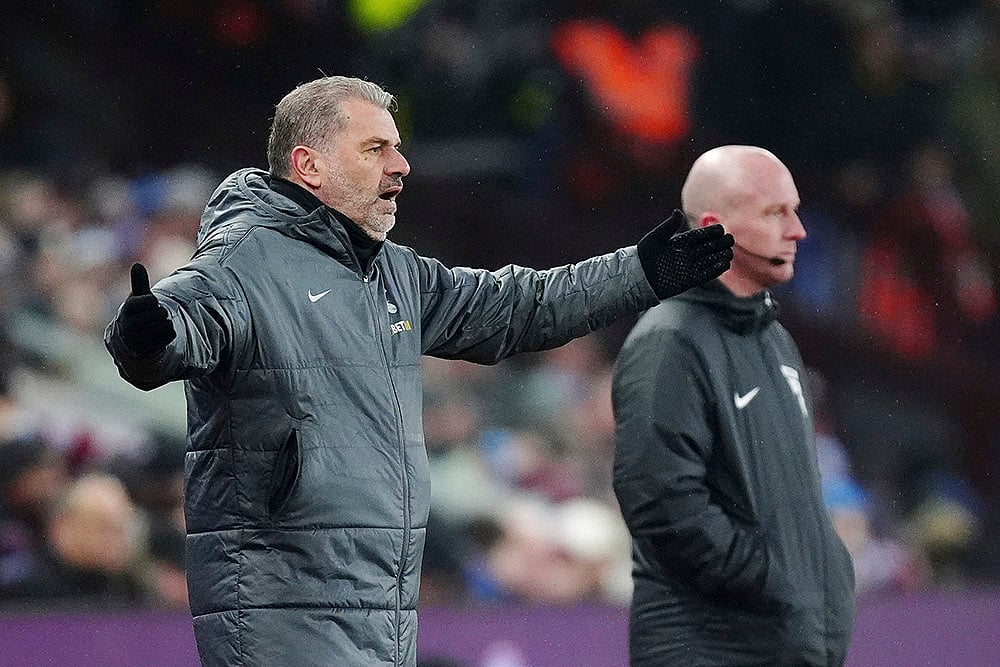 FA Cup Fourth Round Football match Aston Villa and Tottenham Hotspur: Ange Postecoglou
