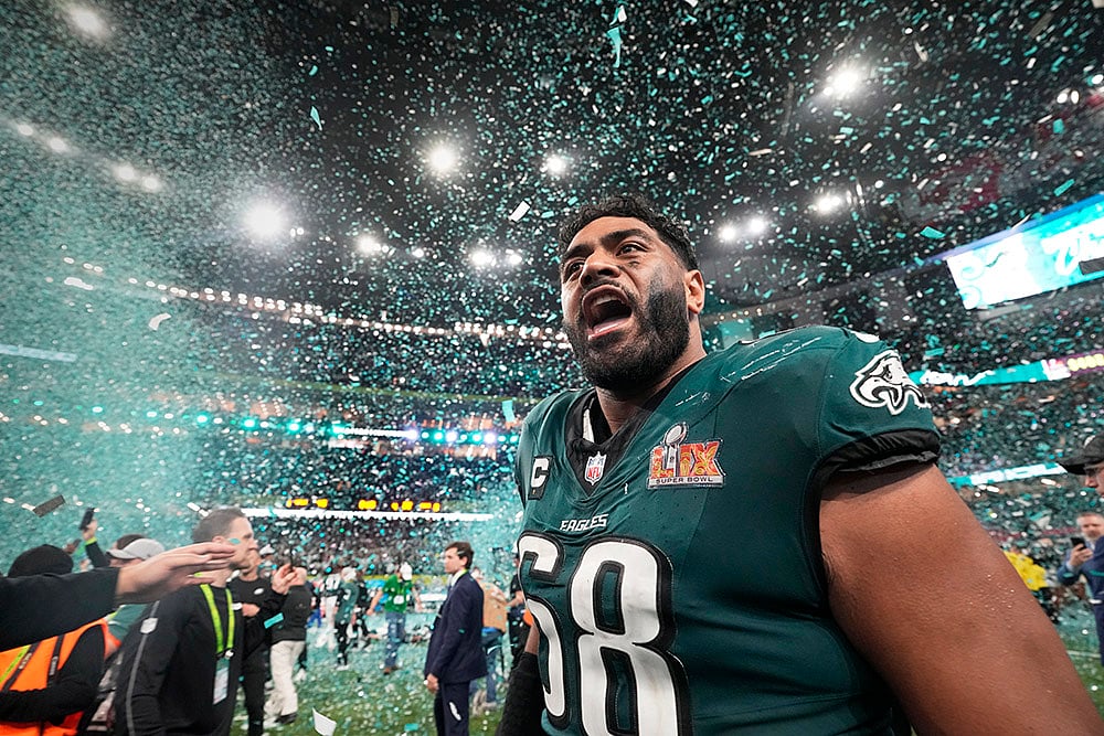 NFL Super Bowl LIX Football Philadelphia Eagles vs Kansas City Chiefs: ordan Mailata