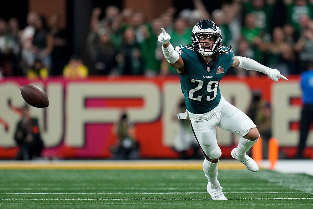 NFL Super Bowl LIX Football Philadelphia Eagles vs Kansas City Chiefs: Avonte Maddox