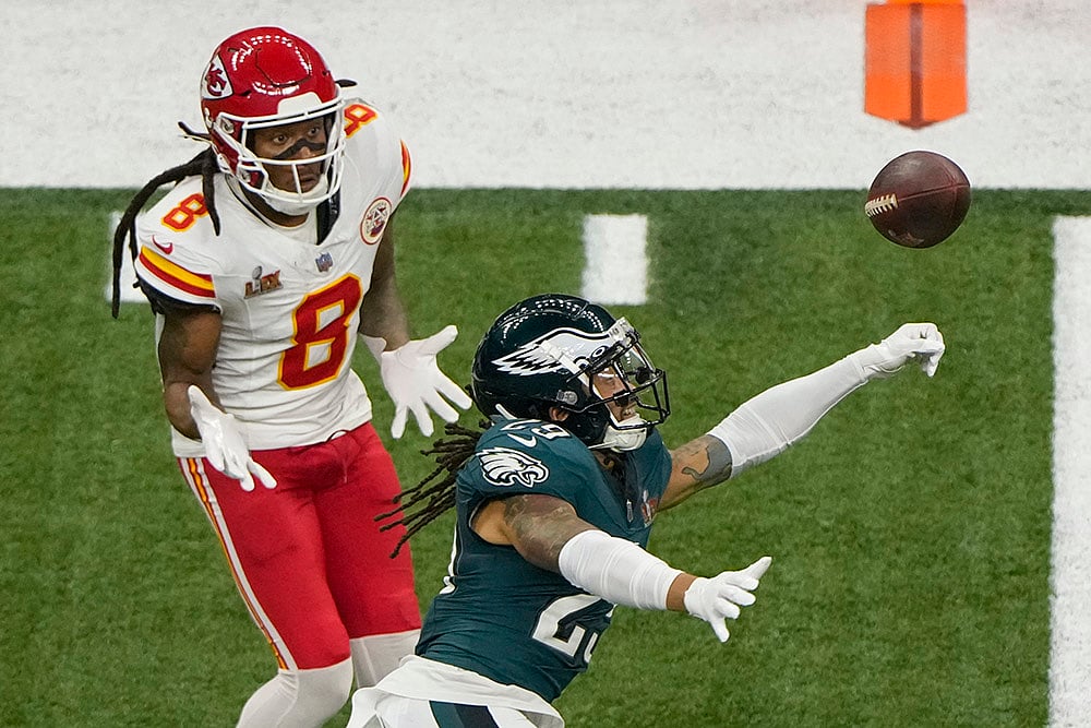 NFL Super Bowl LIX Football Philadelphia Eagles vs Kansas City Chiefs: Avonte Maddox 