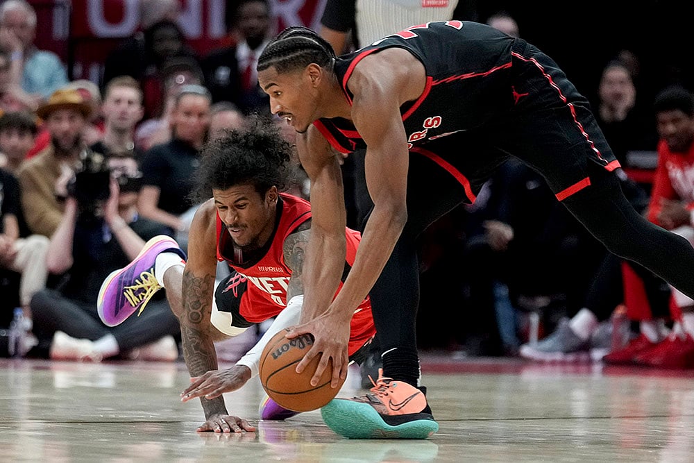 NBA basketball game Houston Rockets vs Toronto Raptors: Ochai Agbaji