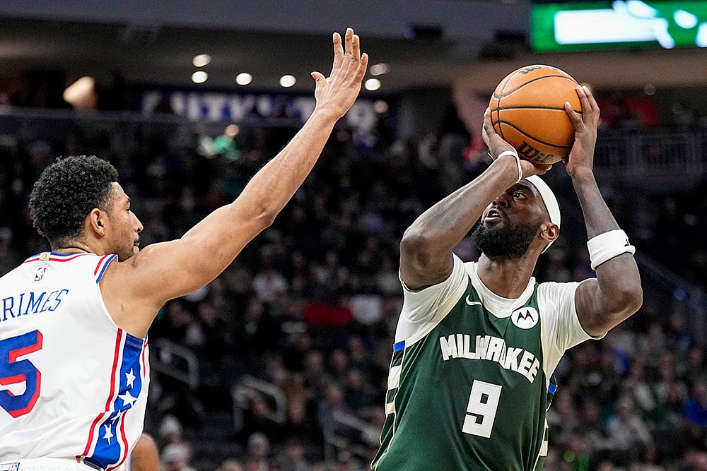 NBA basketball game Milwaukee Bucks vs Philadelphia 76ers: Quentin Grimes