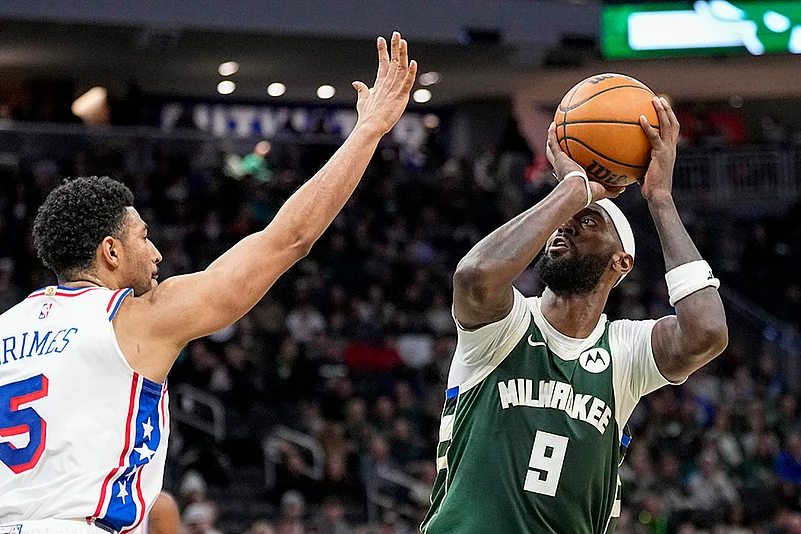 NBA basketball game Milwaukee Bucks vs Philadelphia 76ers: Quentin Grimes