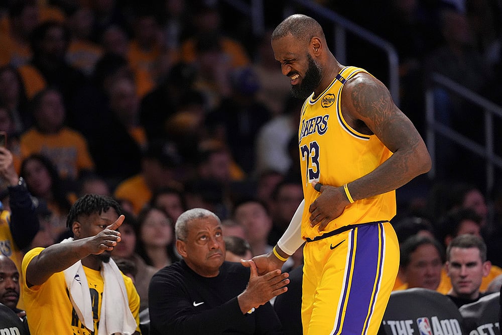 NBA basketball game Los Angeles Lakers vs Utah Jazz: LeBron James 