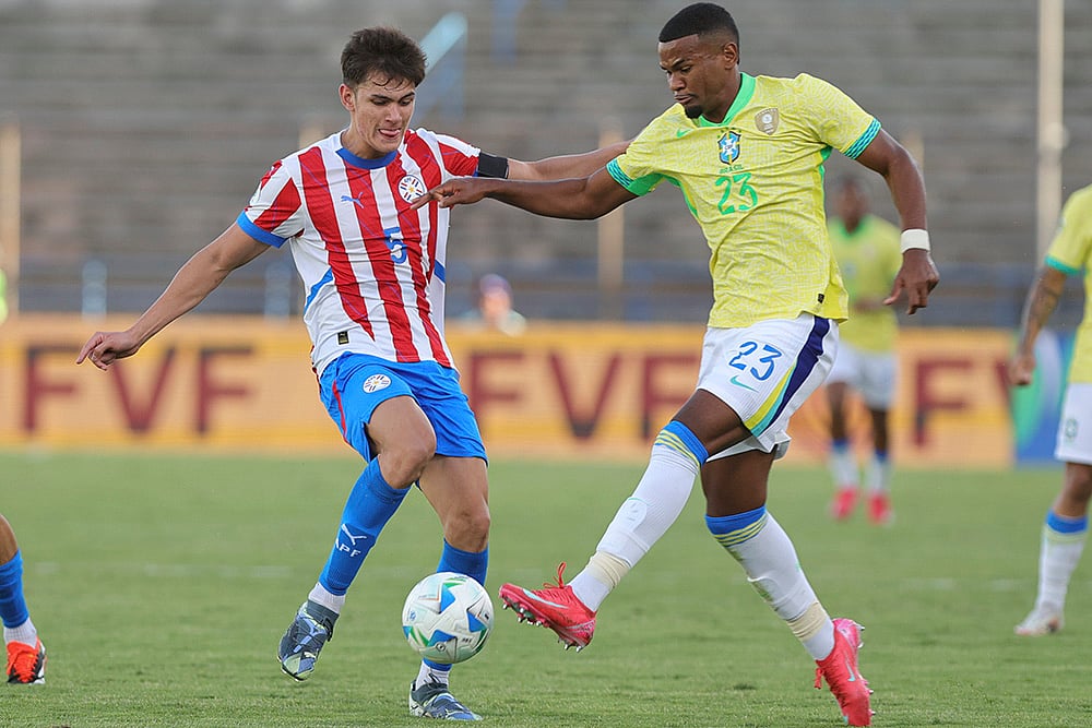 Paraguay U20 vs Brazil U20 Soccer South American U20 Championship: Lucas Quintana