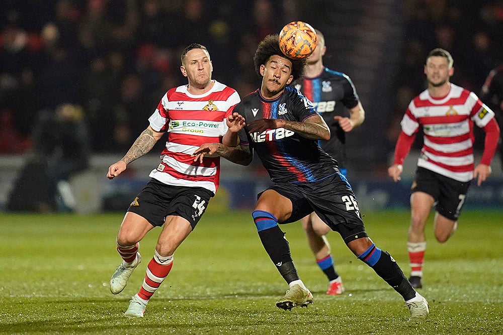 Britain Soccer FA Cup Doncaster Rovers and Crystal Palace match: Billy Sharp