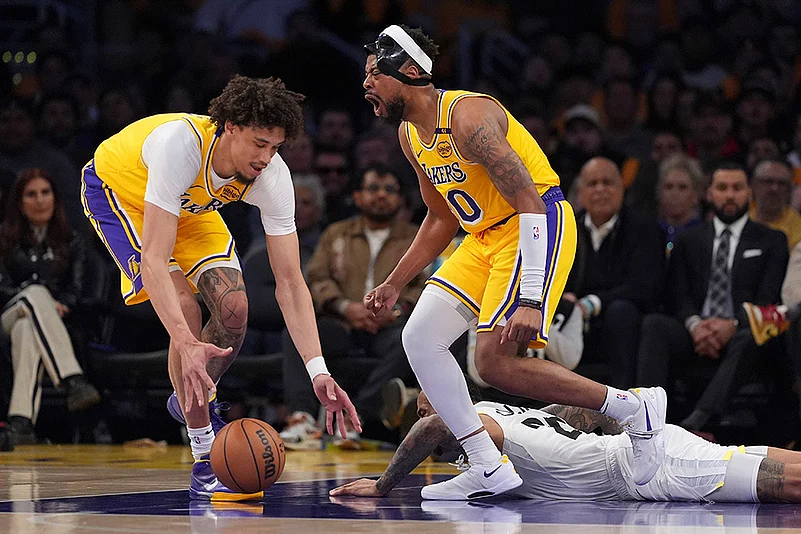 NBA basketball game Los Angeles Lakers vs Utah Jazz: Jordan Goodwin