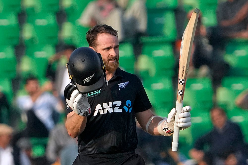 Pakistan Tri-Series Cricket Match 2 New Zealand and South Africa NZ Vs SA ODI_ Kane Williamson