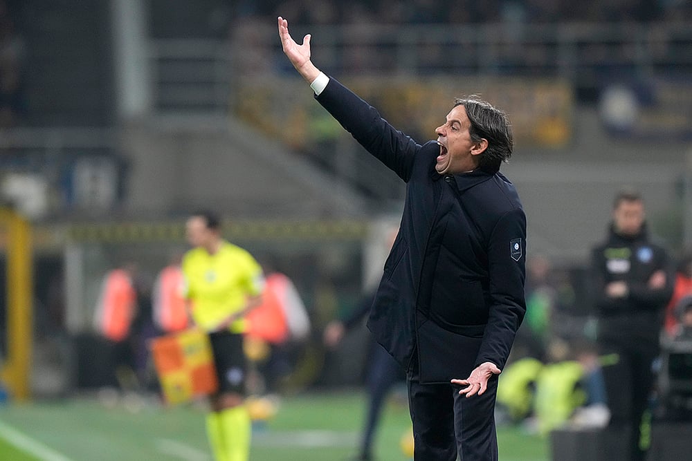 Italian soccer Serie A 2024-25 Inter Milan vs Fiorentina: Simone Inzaghi
