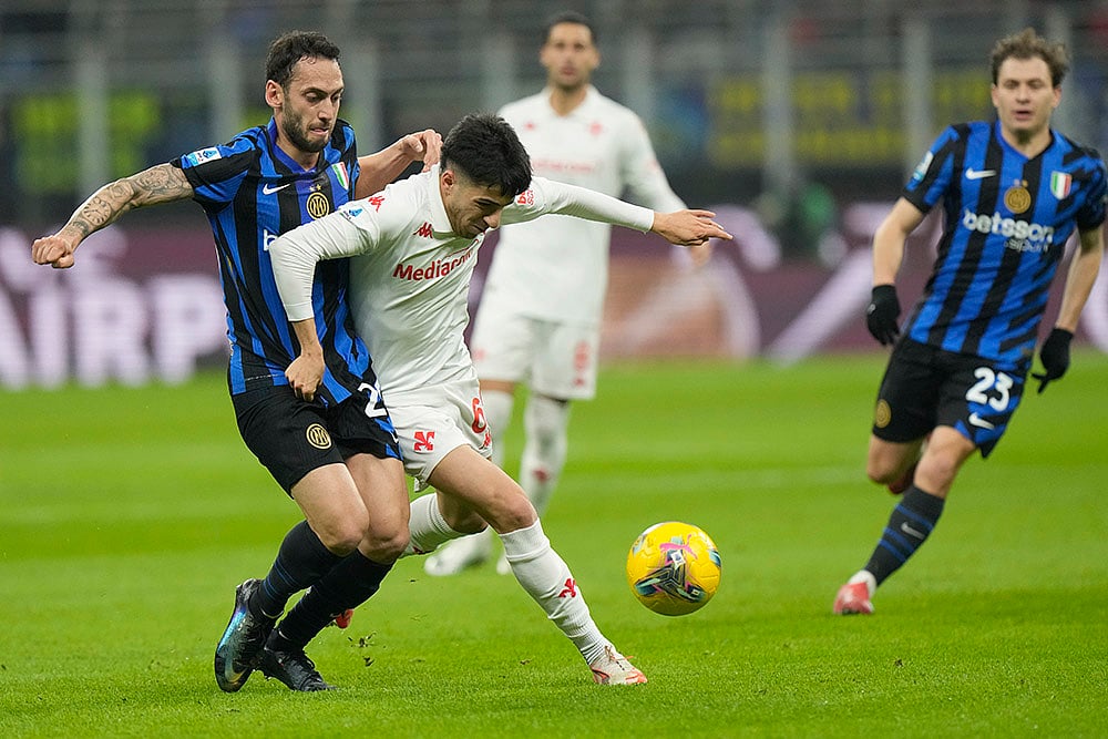 Italian soccer Serie A 2024-25 Inter Milan vs Fiorentina: Fabiano Parisi