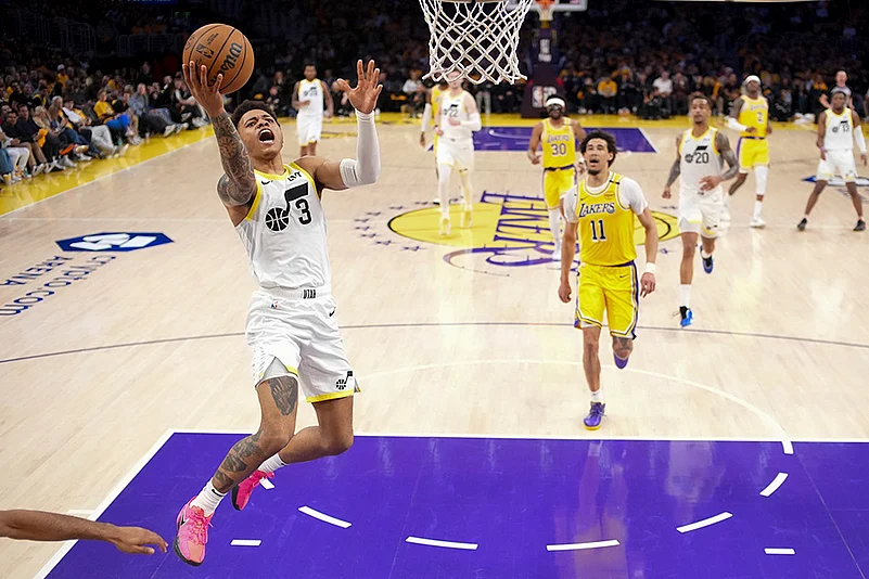 NBA basketball game Los Angeles Lakers vs Utah Jazz: