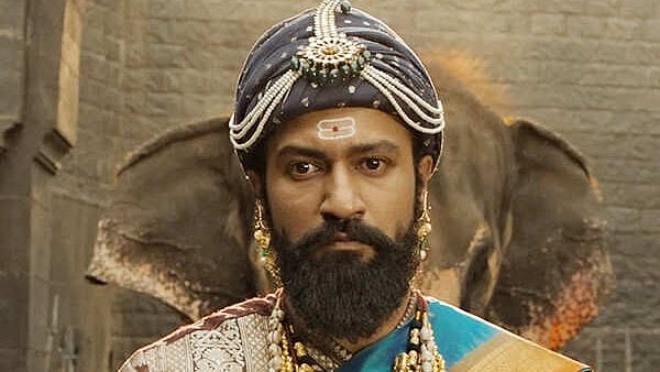 X : A still of Vicky Kaushal from Chhaava
