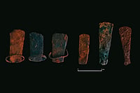 Tamil Nadu CM's Iron Age Claims: Omitting Inconvenient Questions Science and Politics: Iron chisels,
as published in a report of the Tamil Nadu government