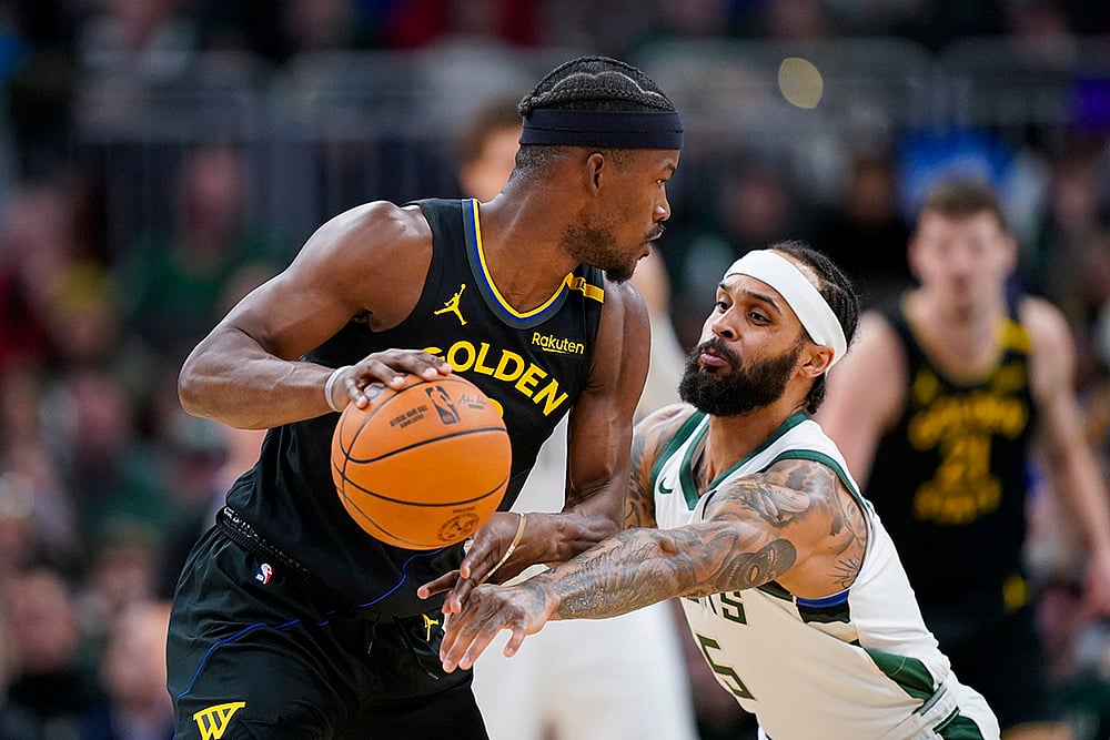 NBA Bakstball Golden State Warriors vs Milwaukee Bucks Basketball: Gary Trent Jr.