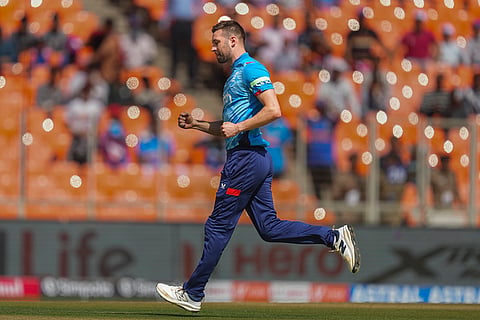 IND vs ENG 3rd ODI: England's Mark Wood celebrates the wicket of Rohit Sharma 