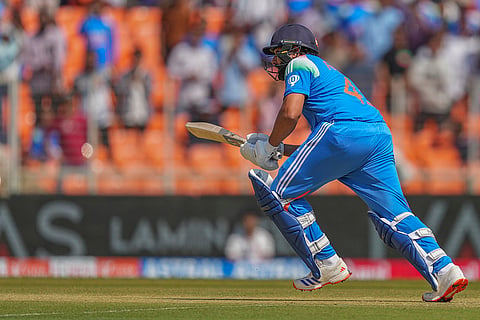 IND vs ENG 3rd ODI: India's captain Rohit Sharma plays a shot