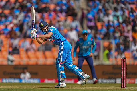IND vs ENG 3rd ODI: India's Shubman Gill plays a shot