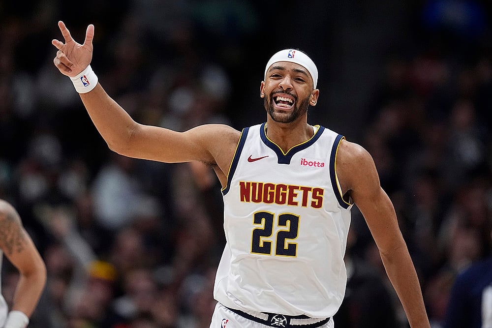 NBA Bakstball Portland Trail Blazers vs Denver Nuggets Basketball: Zeke Nnaji 