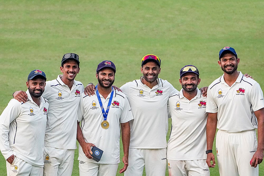 | Photo: PTI/Swapan Mahapatra : Ranji Trophy Quarter-Final: MUM vs HAR
