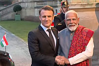 | Photo: @pmoindia on Youtube via PTI : PM Modi with Emmanuel Macron
