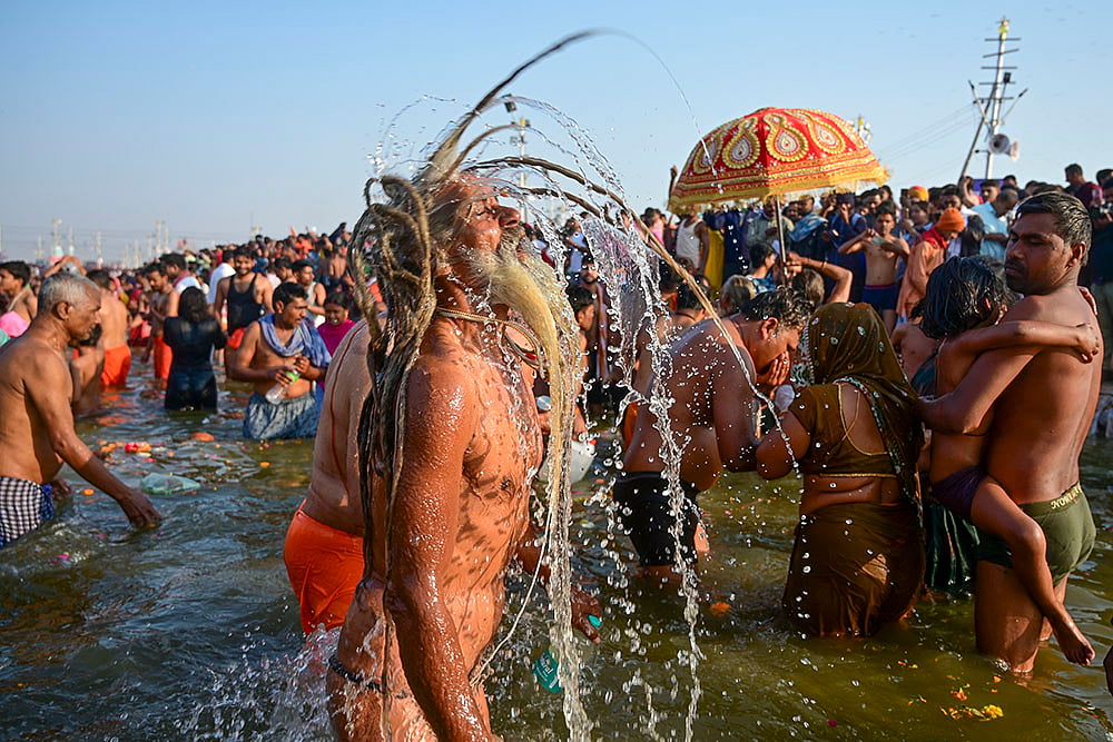 | Photo: PTI : Maha Kumbh 2025,  Maghi Purnima Snan