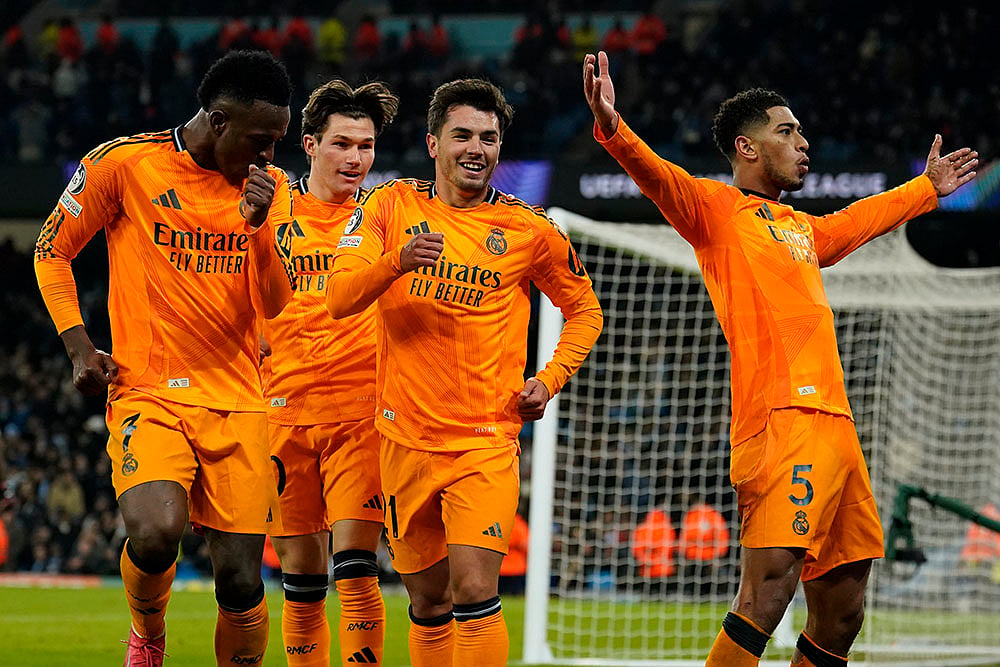 Britain Soccer Champions League playoff first leg Manchester City vs Real Madrid: Jude Bellingham