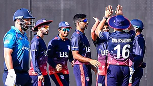 Photo: X | USA Cricket : USA Vs Namibia, cricket match.