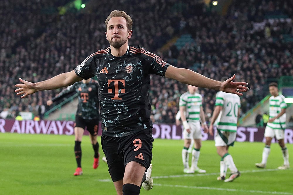 Britain Soccer Champions League playoff first leg Celtic Glasgow Vs Bayern Munich: Harry Kane