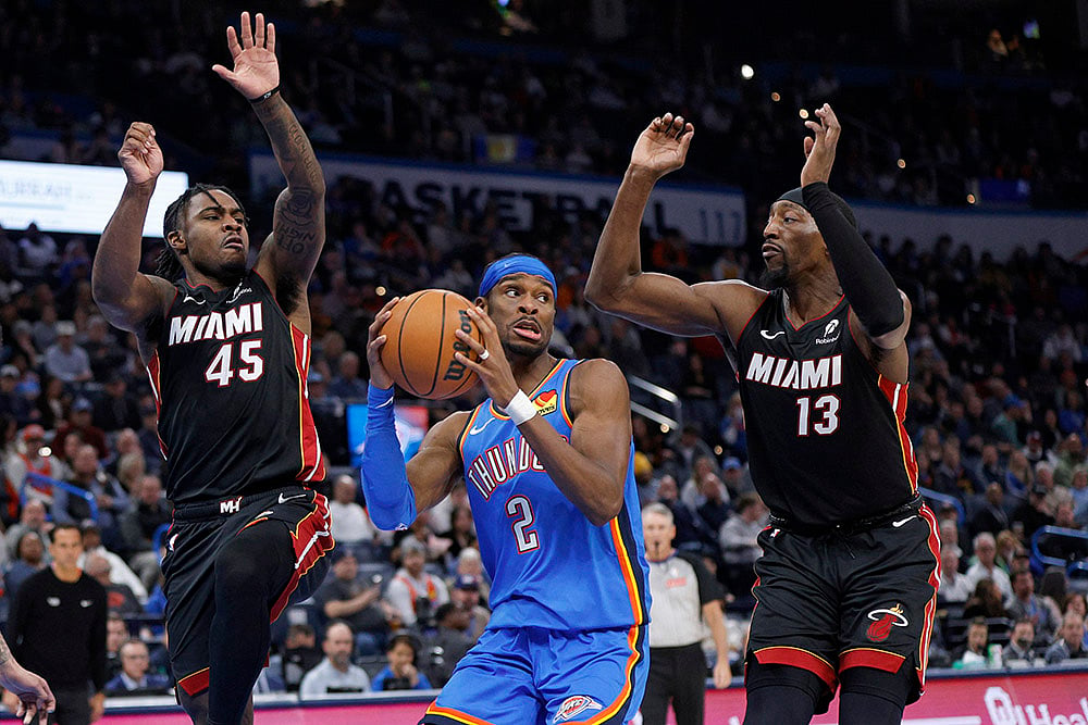 NBA basketball game 2024-25 Miami Heat vs Oklahoma City Thunder: Shai Gilgeous-Alexander