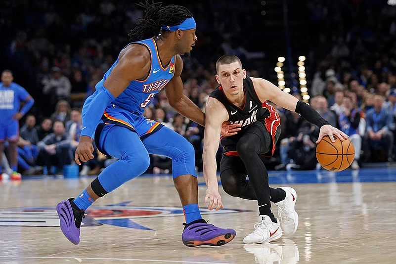 NBA basketball game 2024-25 Miami Heat vs Oklahoma City Thunder: Tyler Herro