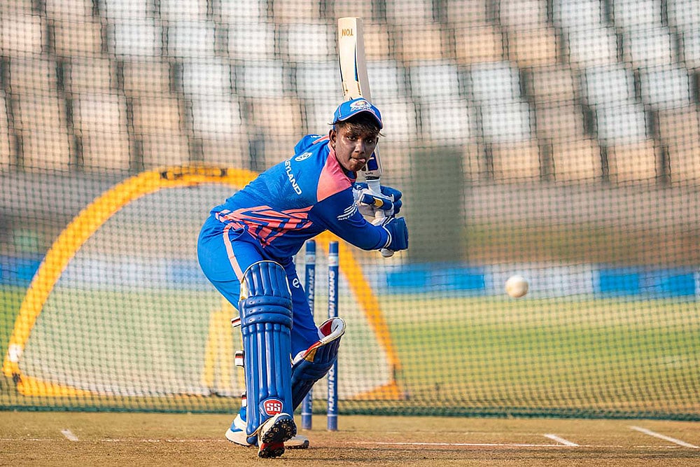 Womens Premier League WPL 2025 Mumbai Indians MI Training photos: G Kamalini