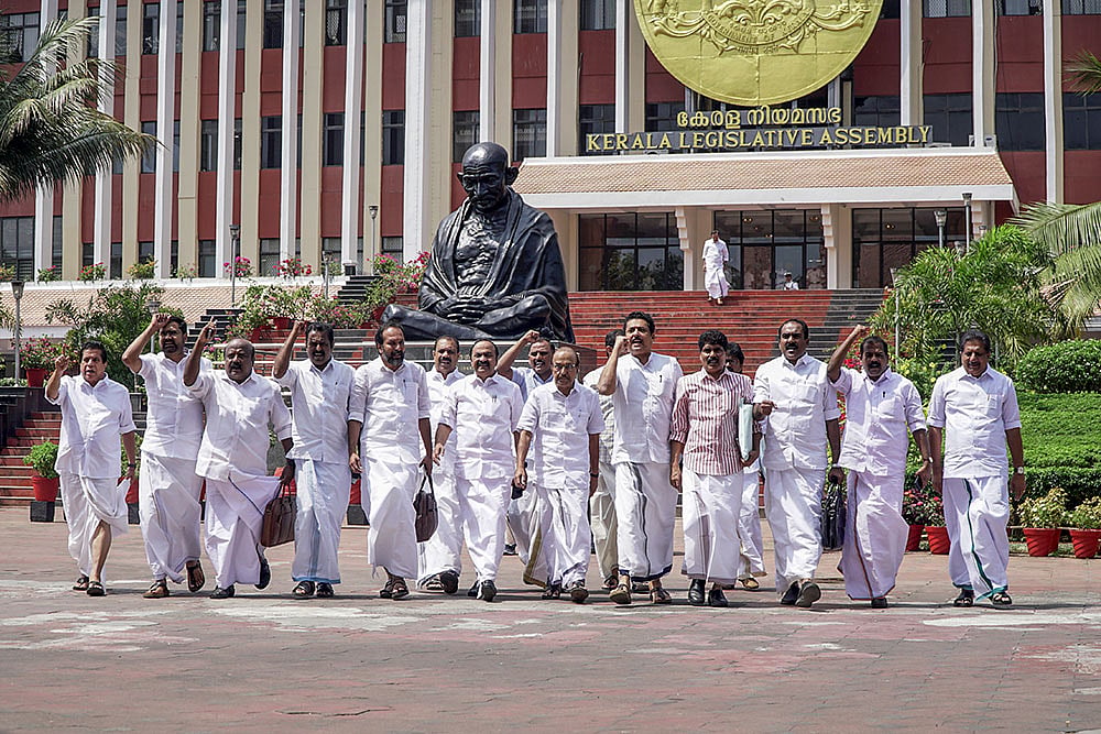 | Photo: PTI : Kerala Assembly session