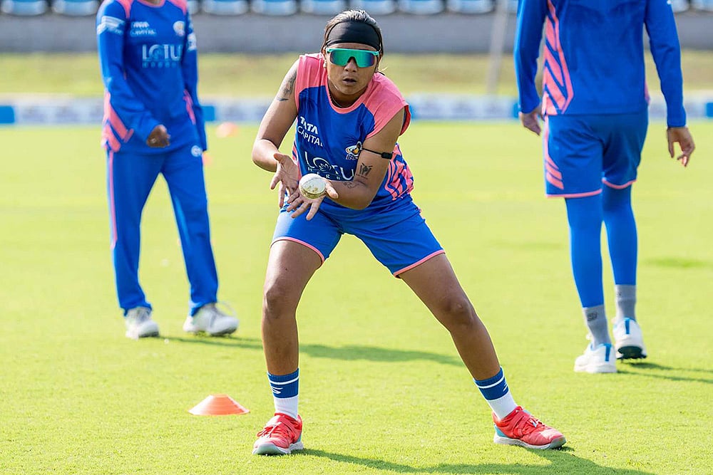 Womens Premier League WPL 2025 Mumbai Indians MI Training photos: Saika Ishaque