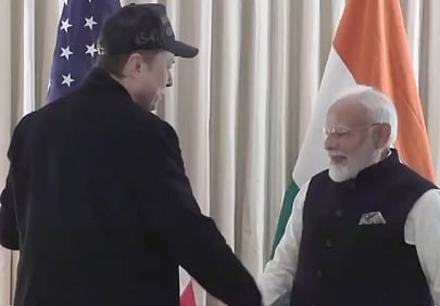 PM Modi with TESLA CEO Elon Musk