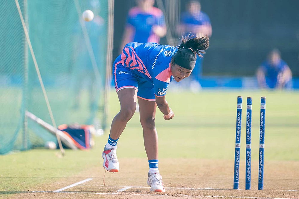 Womens Premier League WPL 2025 Mumbai Indians MI Training photos: Jintimani Kalita 