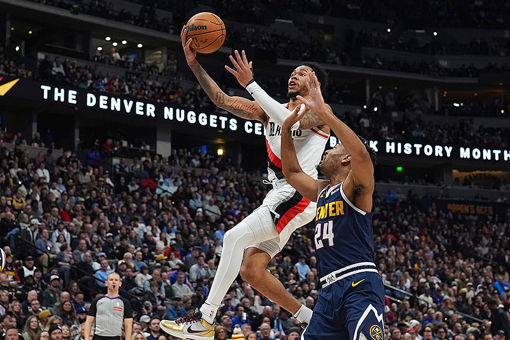 NBA basketball game 2024-25 Denver Nuggets vs Portland Trail Blazers: