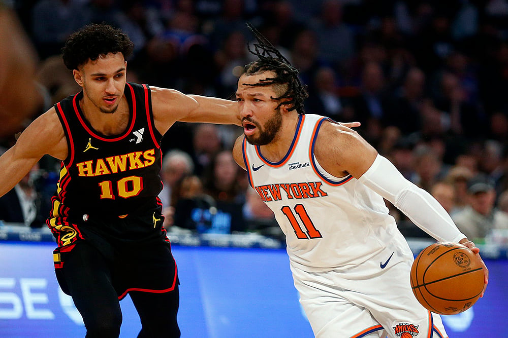 NBA basketball game 2024-25 Atlanta Hawks vs New York Knicks: Zaccharie Risacher